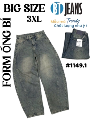 Quần jeans nam không giãn ống bí hot trend #1149.1