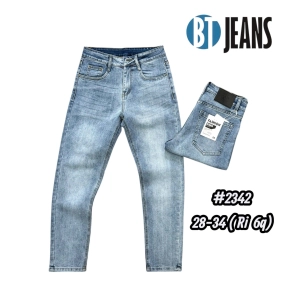 QUẦN JEAN NAM DÀI CO GIÃN MÀU XANH WASH SÁNG MÃ #2342