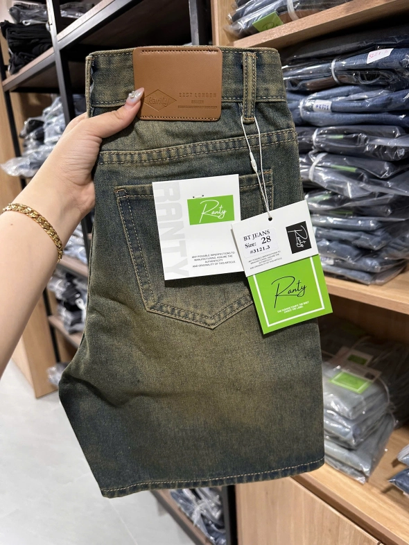 Quần short jeans trơn không giãn Ms 3121.3 - slide 4