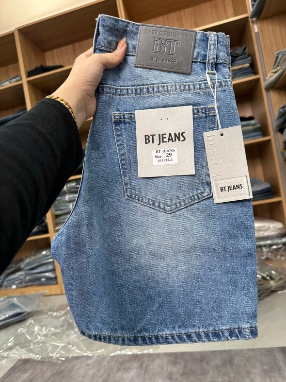 Quần short jeans trơn không giãn cao cấp Ms 1132.1 - slide 3