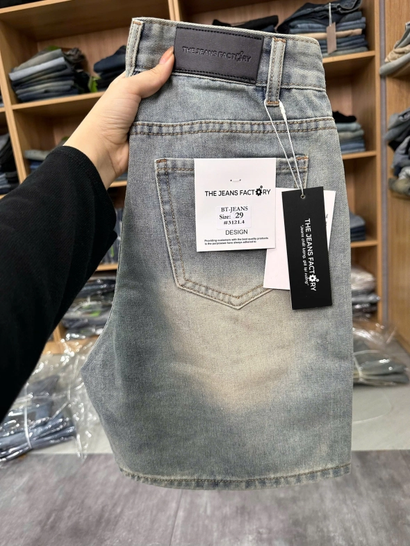 Quần short jeans trơn không giãn Ms 3121.4 - slide 4