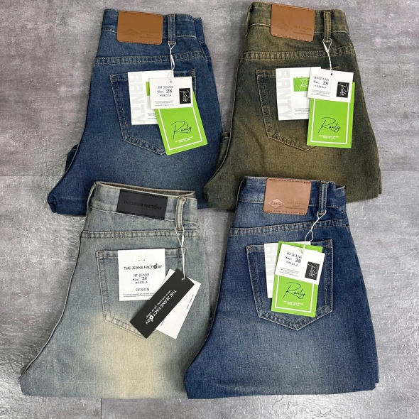 Quần short jeans trơn không giãn Ms 3121.4 - slide 5
