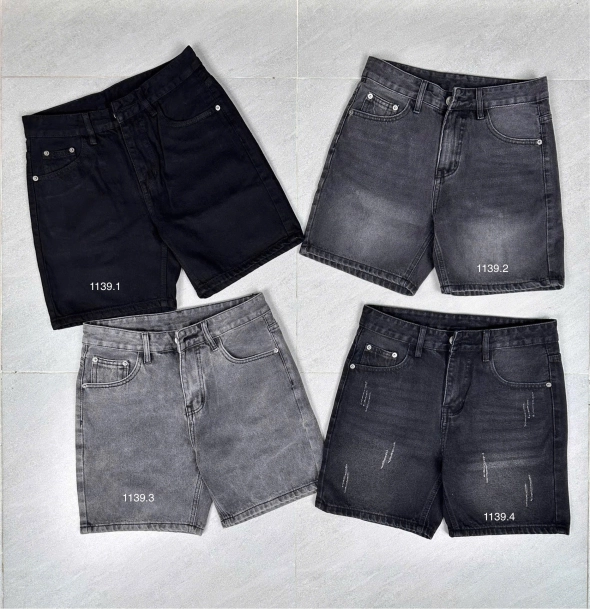 Quần short jean nam không giãn xám Ms 1139.4 - slide 5