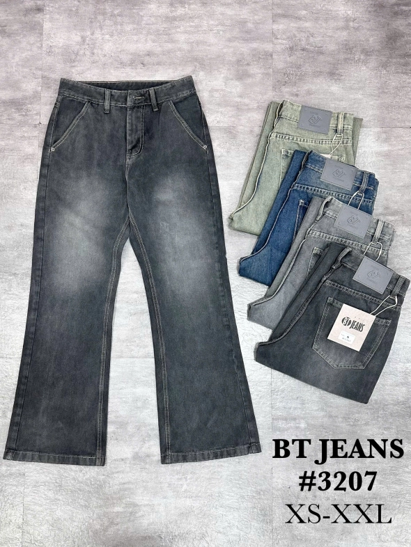 Quần jean nam cotton ống loe unisex không giãn Ms 3207 - slide 2