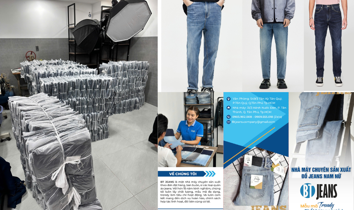 Nhập sỉ jean nam chợ quảng ngãi xưởng may jeans cho shop - đại lí muốn thoát phụ thuộc chợ sỉ - 2
