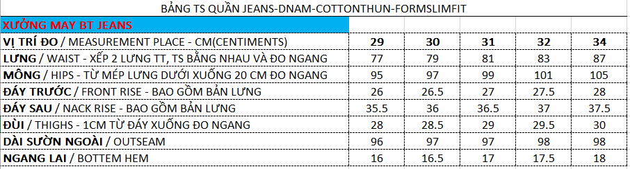 Quần jean nam Ms 1017.5R