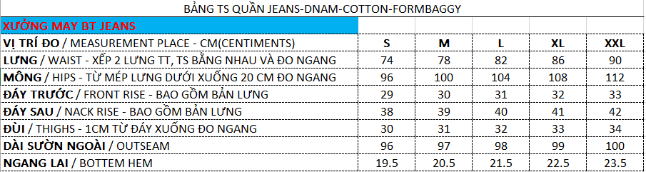 Quần jean nam không giãn Ms 013.1