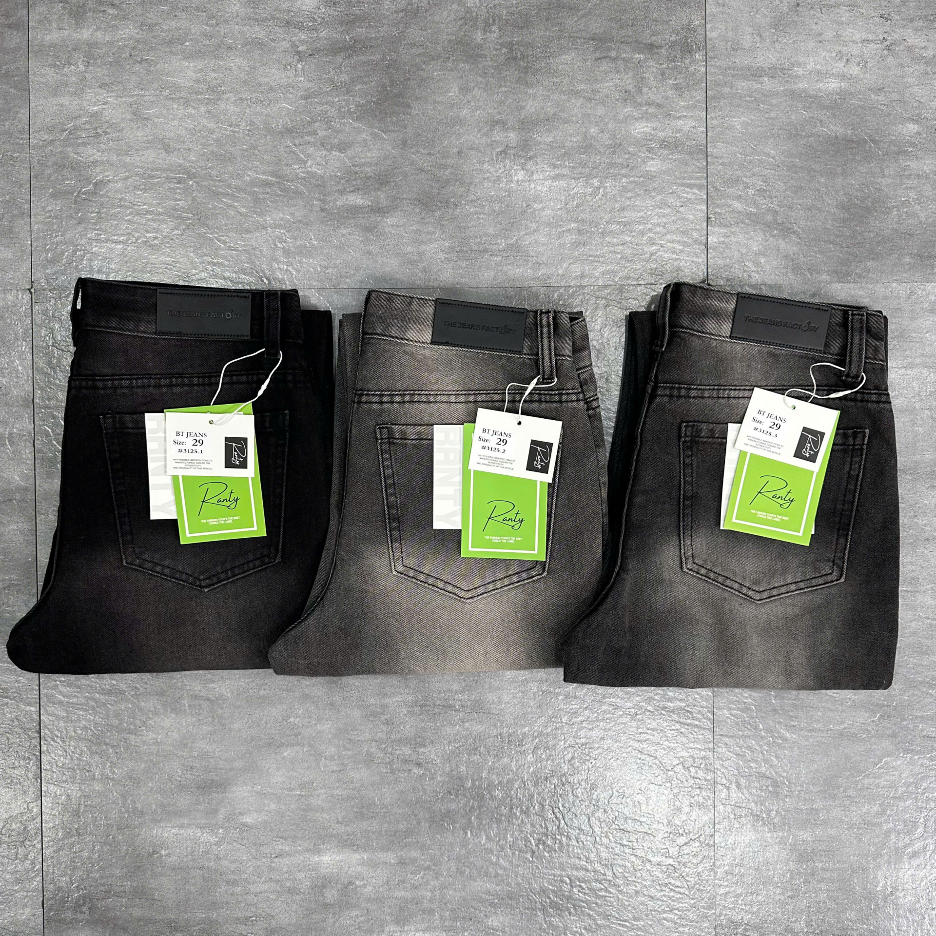 Quần jean nam cotton suông không giãn giá rẻ bán livestream Ms 3125.2