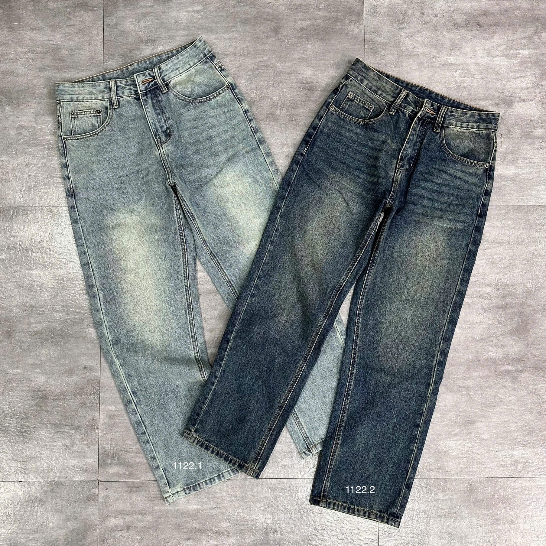 Quần jean nam cotton suông không giãn Ms 1122.1