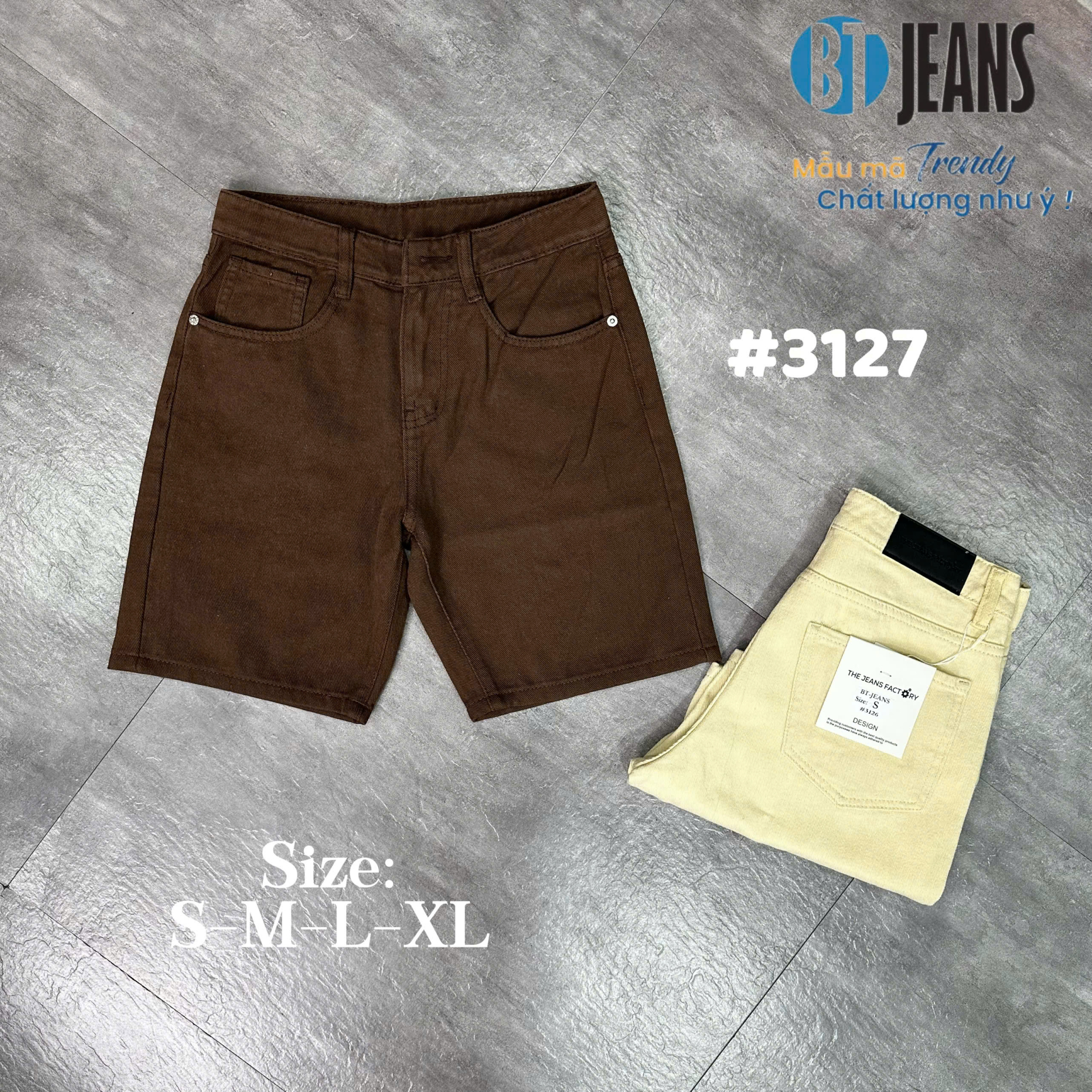 Quần short kaki trơn Ms 3127