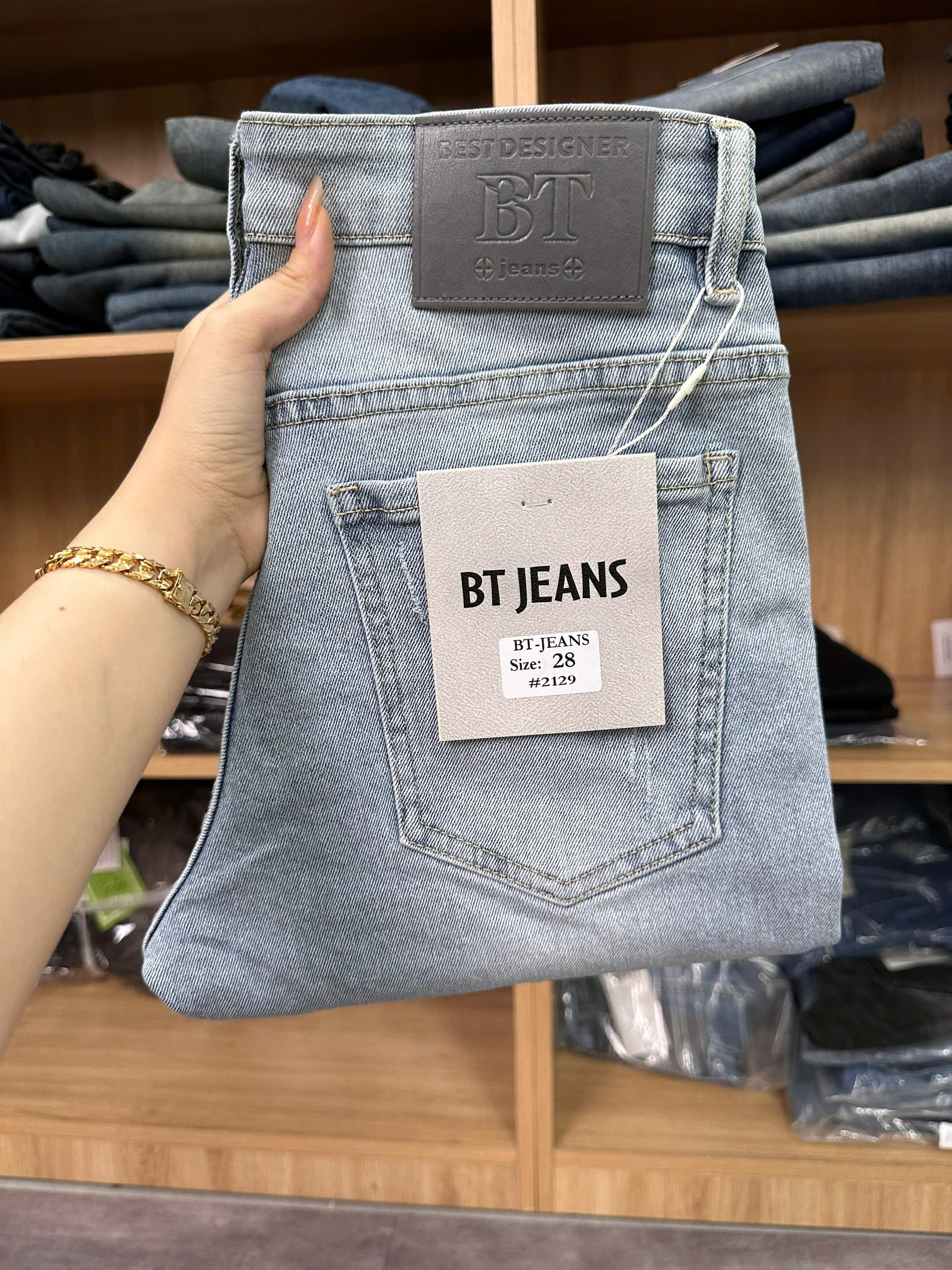Quần jean nam trơn giá rẻ bán livestream Ms 2129