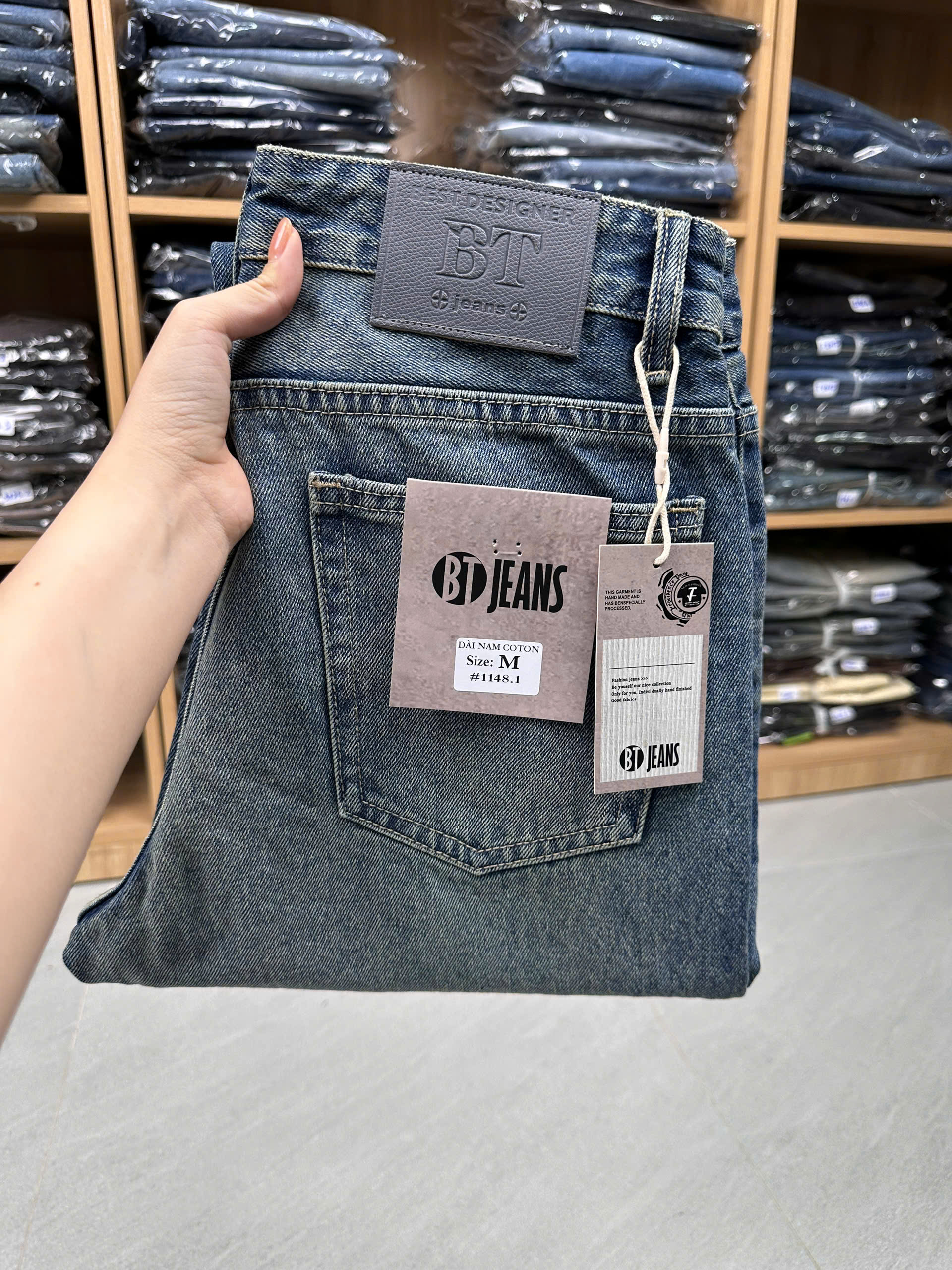 Quần jean nam không giãn Ms 1148.1