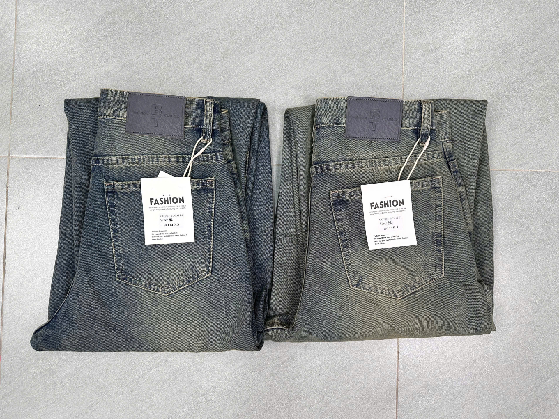 Quần jeans nam không giãn ống bí hot trend #1149.1