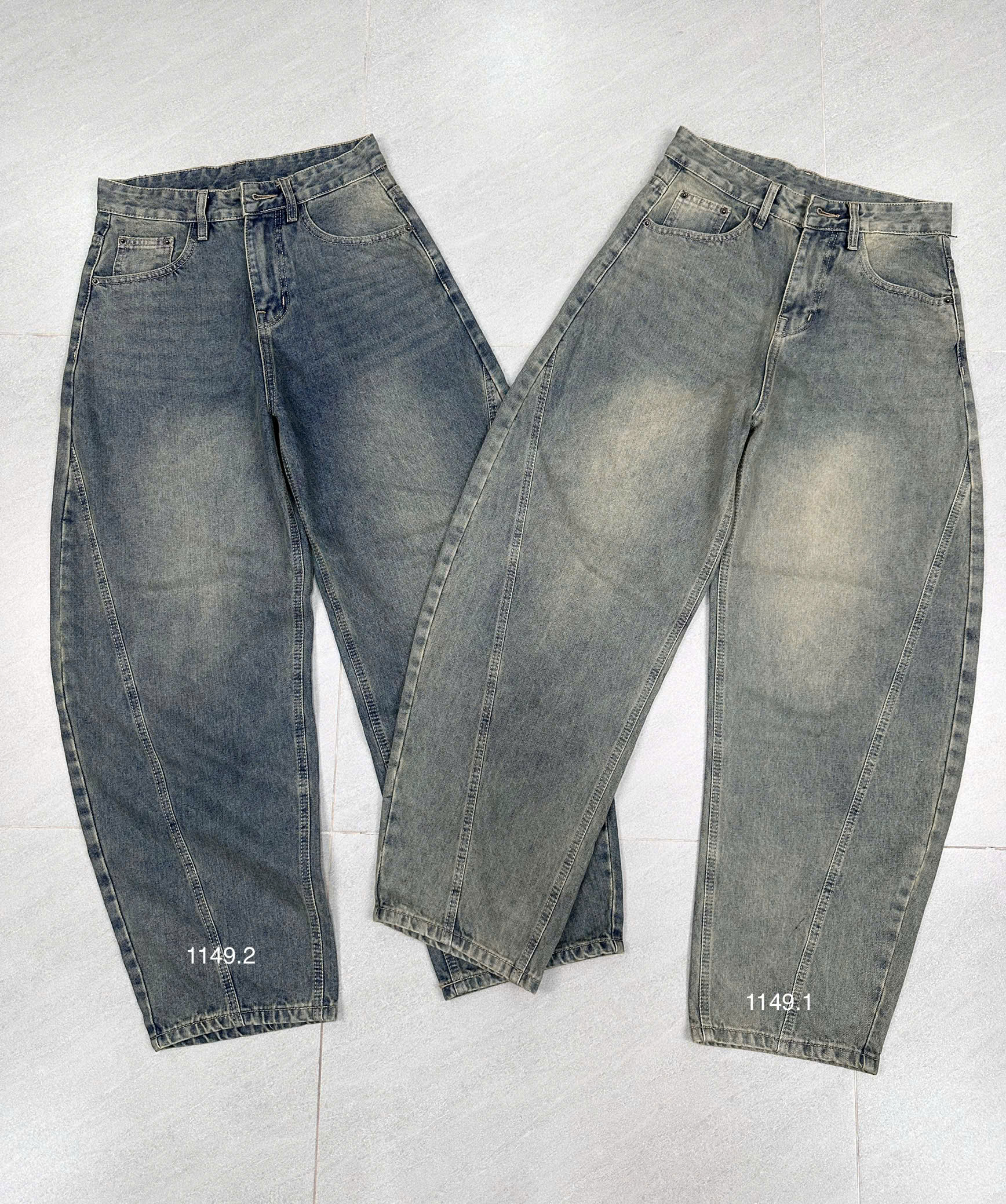 Quần jeans nam không giãn ống bí hot trend #1149.1
