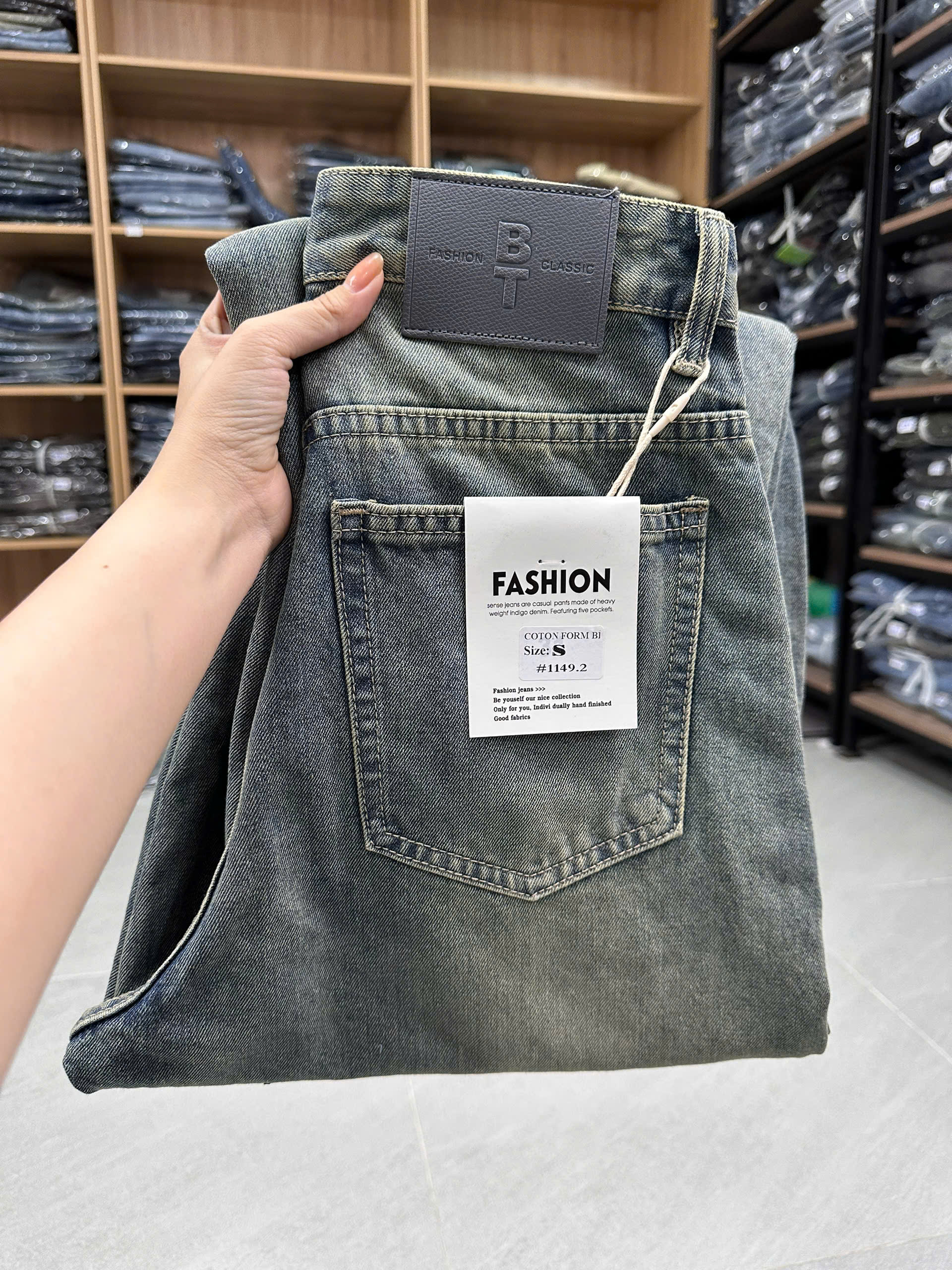 Quần jeans nam không giãn ống bí hot trend #1149.2