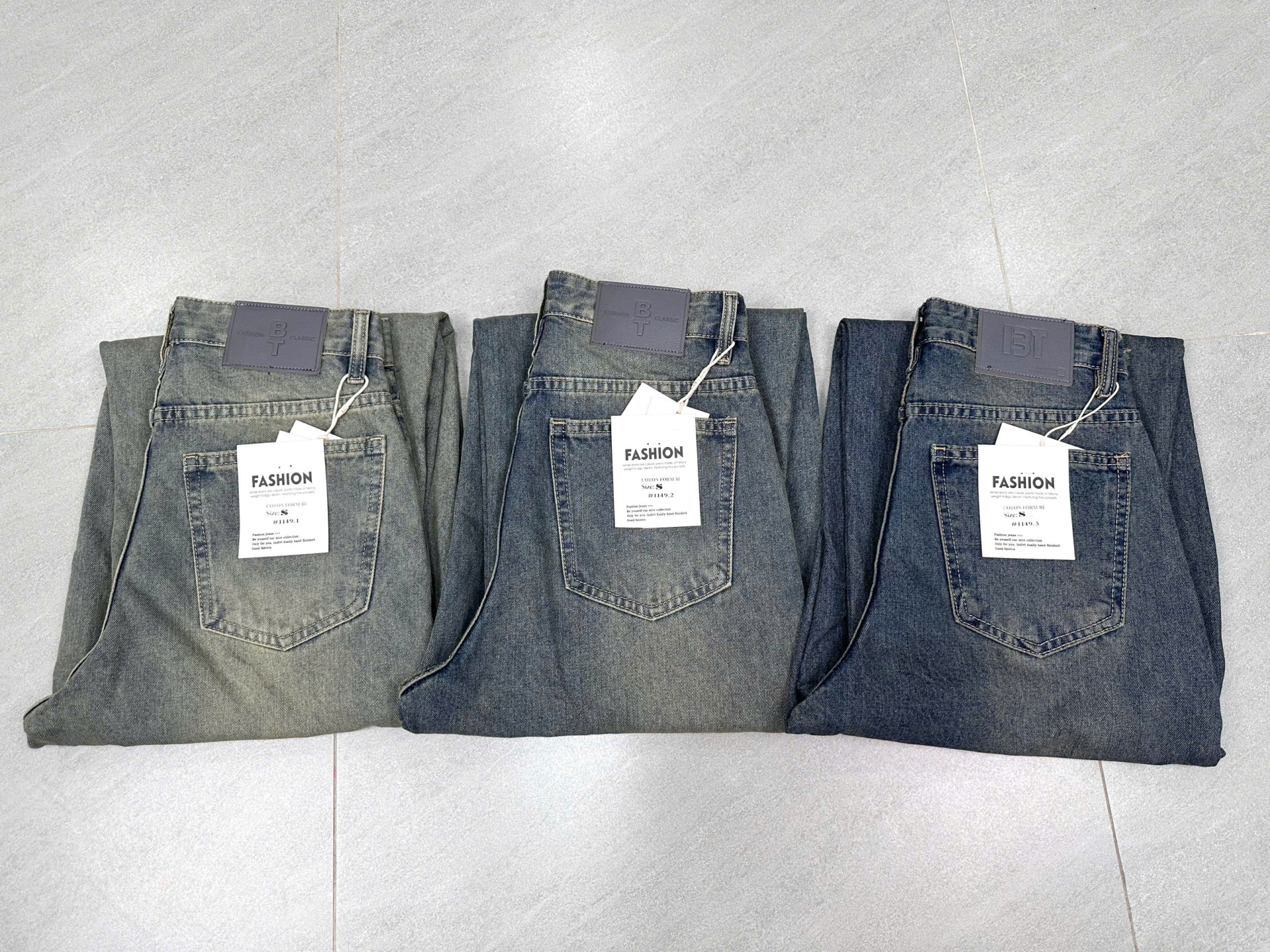 Quần jeans nam không giãn ống bí hot trend #1149.3