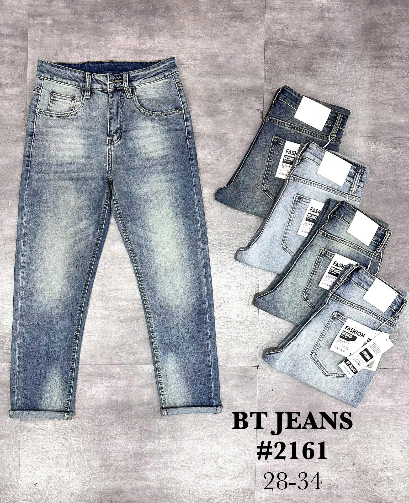 Quần jean nam trơn có giãn xanh cao cấp Ms 2161