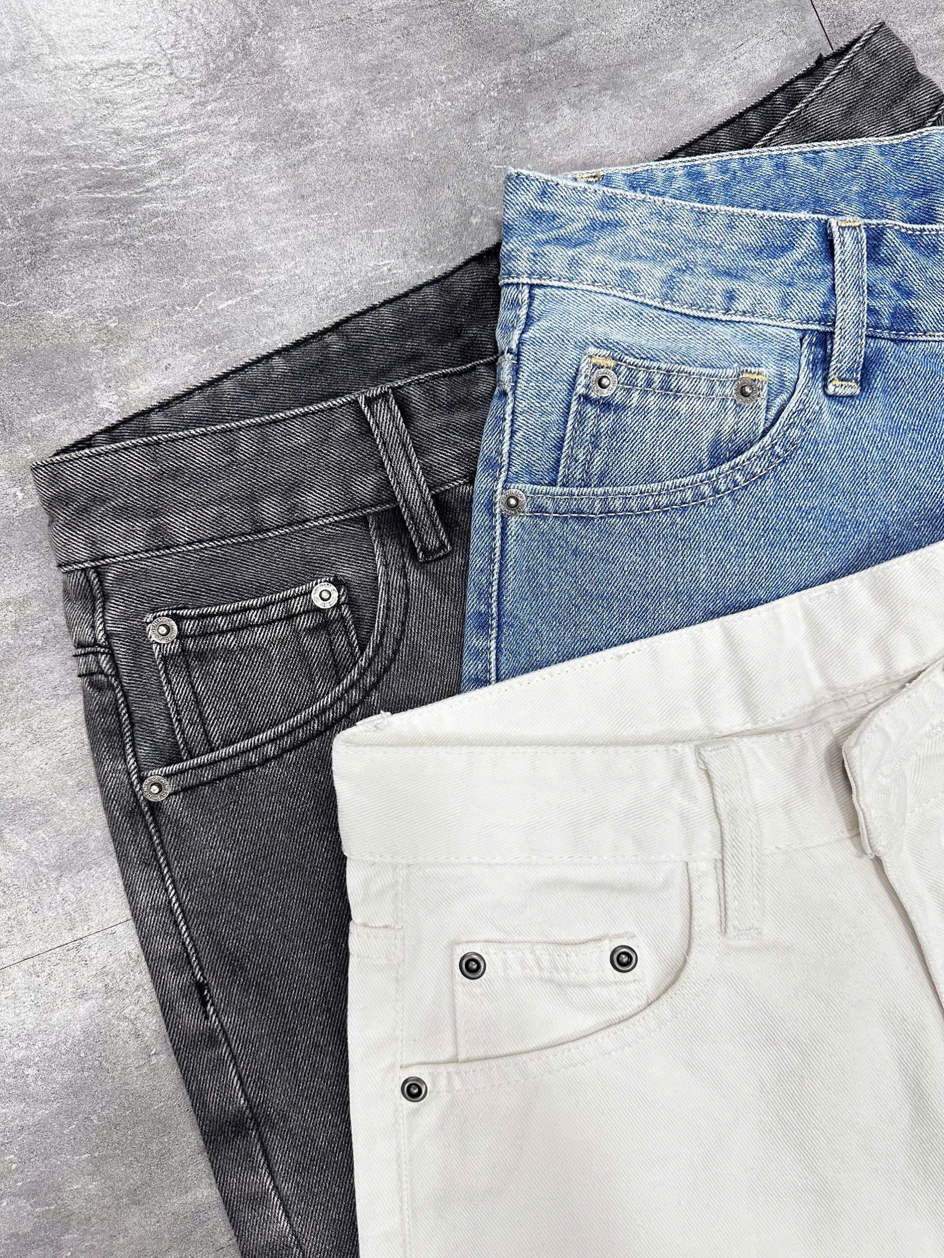 Quần short jean nam không giãn trắng Ms 1151