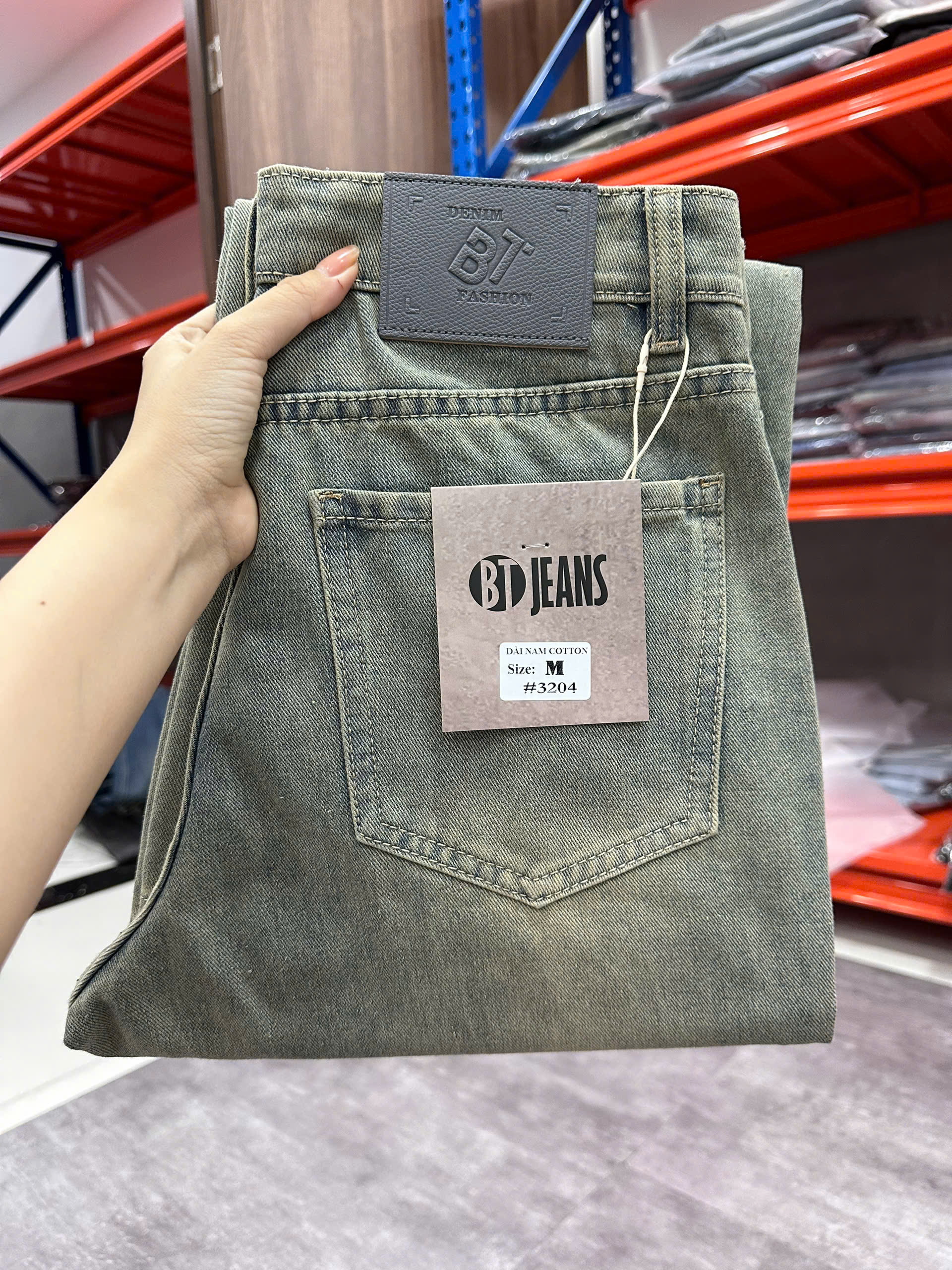 Quần jean nam cotton ống loe unisex không giãn Ms 3204