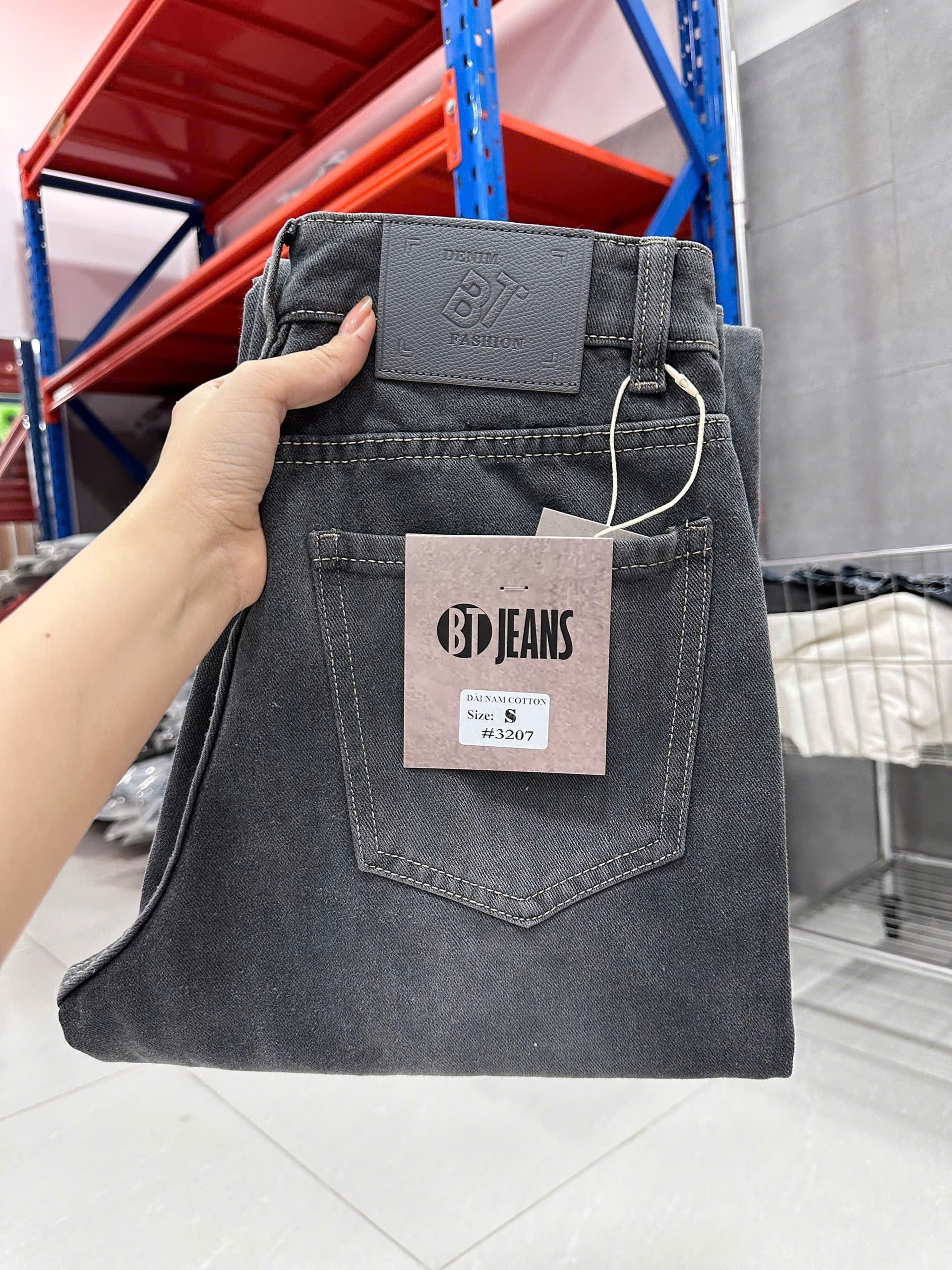 Quần jean nam cotton ống loe unisex không giãn Ms 3207