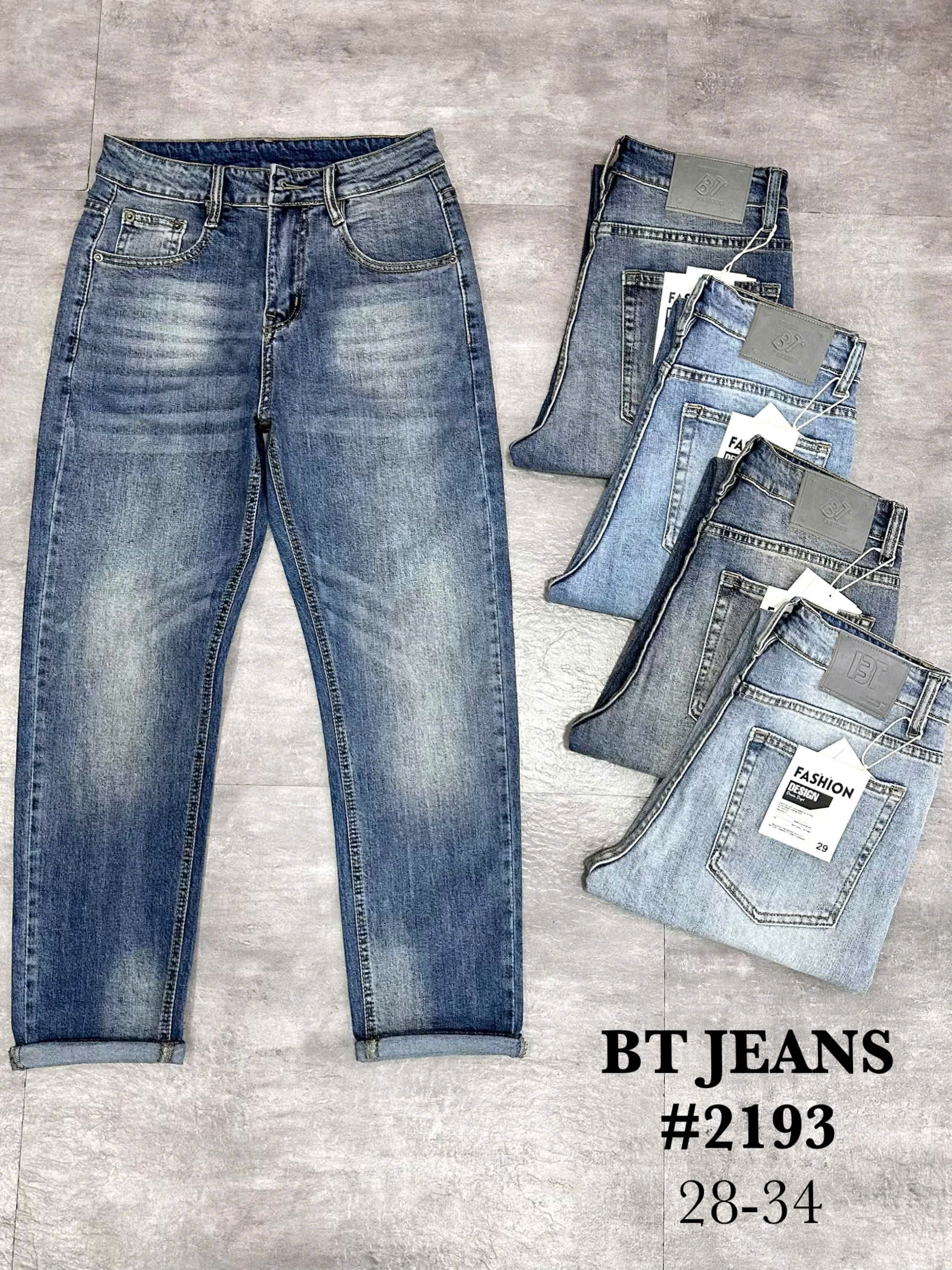 Quần jean nam form slimfit trơn xanh cao cấp Ms 2193